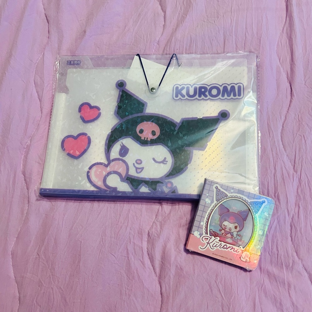 Kuromi File Pocket Folder with Bonus